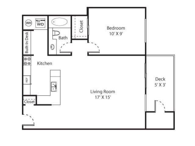 Whimsical Pig Apartments Spokane Valley, Washington 1 Bedroom 1 Bath 2D Floor Plan Whimsical Pig Apartments Spokane Valley, Washington 1 Bedroom 1 Bath 2D Floor Plan